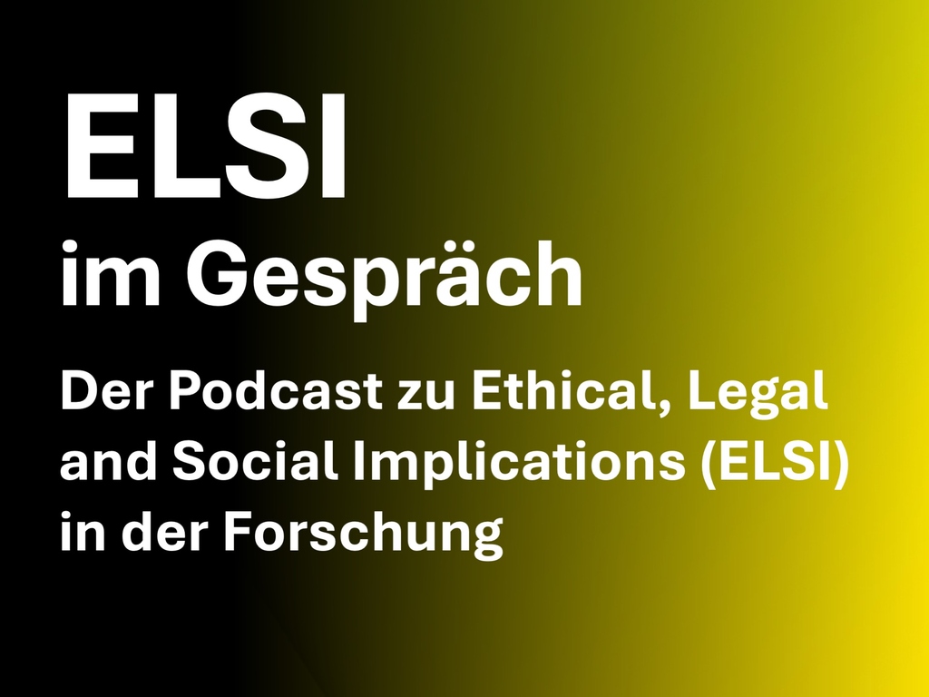 "ELSI podcast cover on ethical, legal, and social implications in research."
